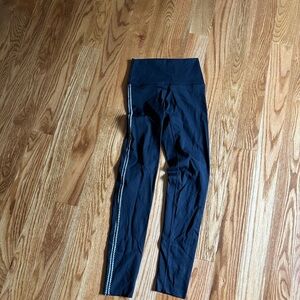 Aerie Black Leggings with Side Detail